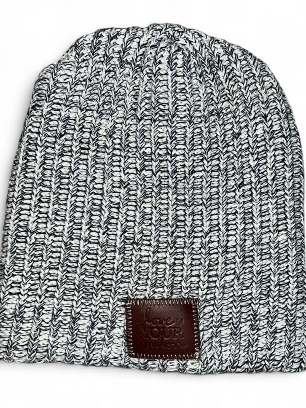 Love Your Melon Black and White Winter Beanie
